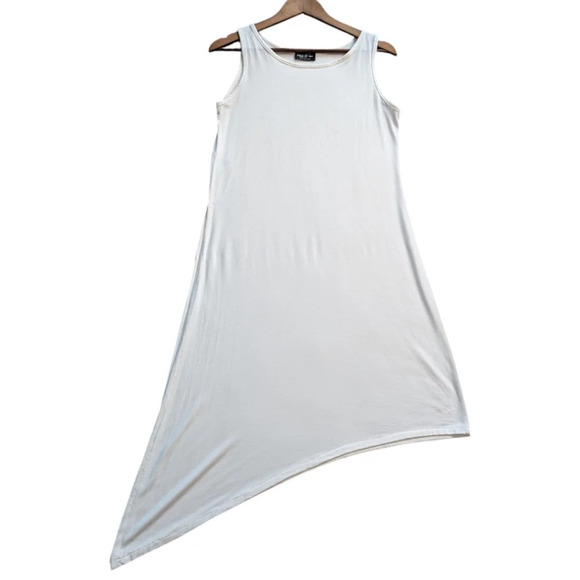Miik Mariska Asymmetrical Tunic Dress White Micromodal Scandi-girl Women Medium - Picture 8 of 14